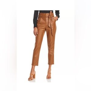 Lucy Paris Black Faux Leather Pants
